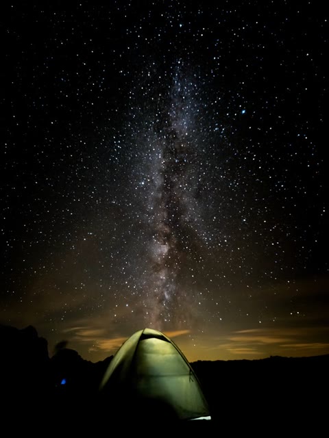 Tent under the Milky Way